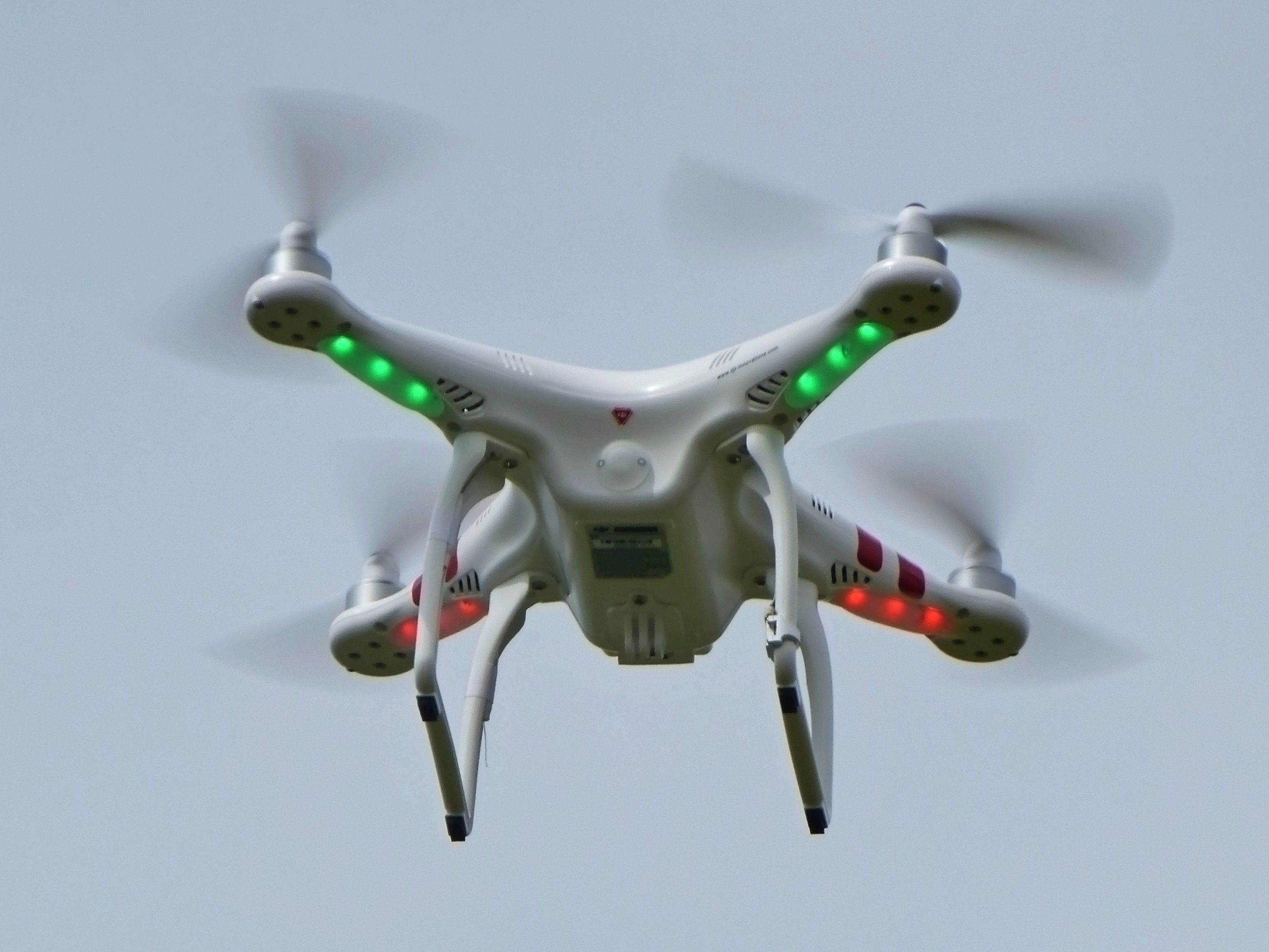 in flight drone