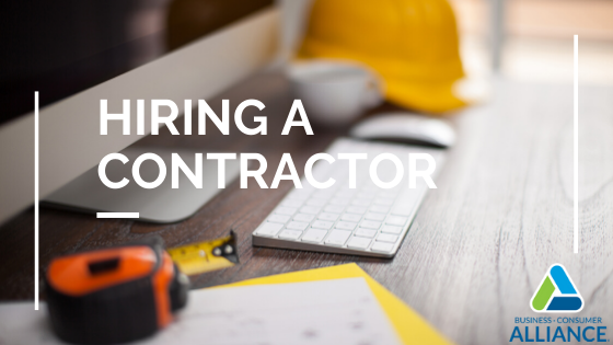 Tips to Hiring a Contractor